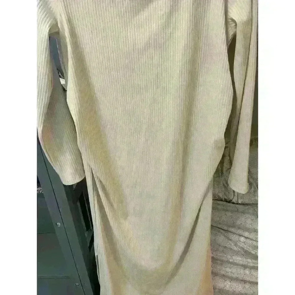 NWOT Primark Parenthood Ribbed Cream Long Sleeve Maxi dress, size 12 - Picture 4 of 7